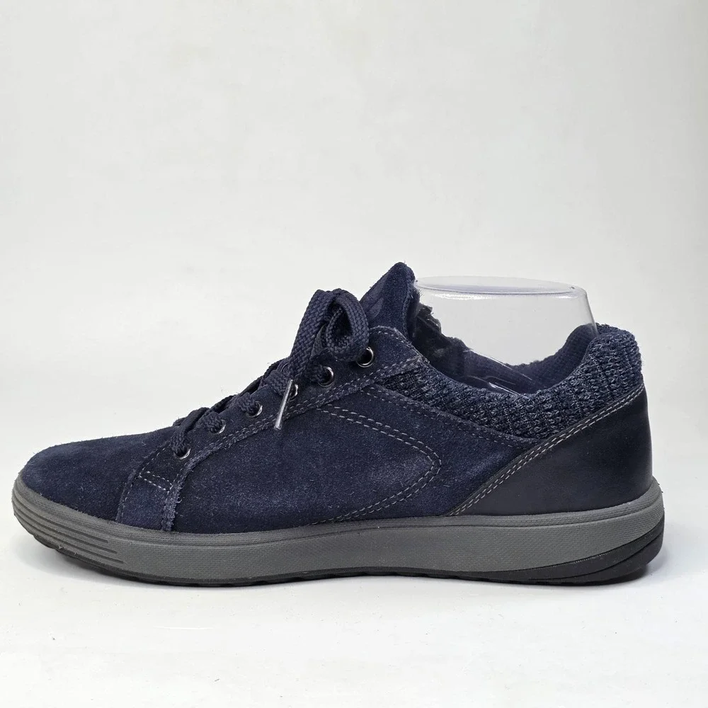 Allrounder by Mephisto Madrigal Women's Sneakers Size 8.5 Navy Suede Shoes